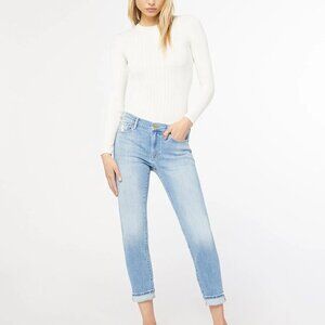 FRAME Le Garcon Crop Mid-rise Straight Fit Blue Jean Size 25 OVERTURN LGJ793 NEW